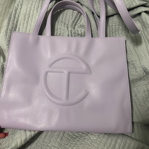 Lavender Telfar Shopping Bag